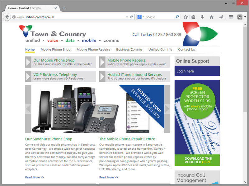 Town and Country Website