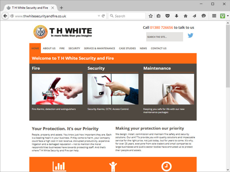 TH White Security & Fire Website