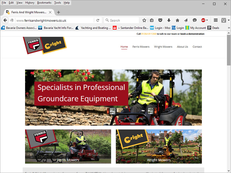 ferris-and-wright mowers website