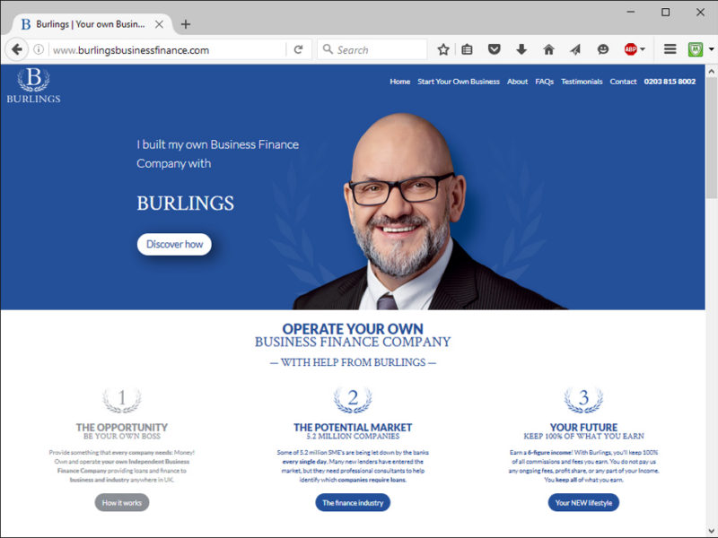 Burlings Business Finance Website