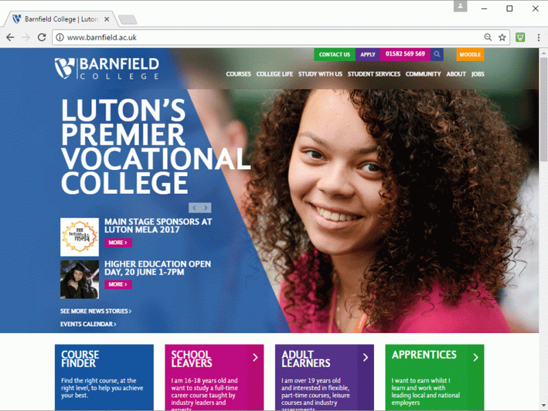 Barnfield College Website